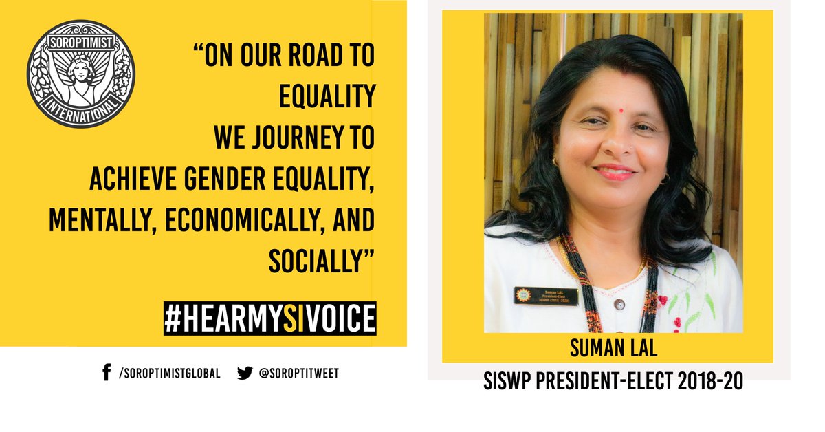 SoroptiTweet's tweet photo. On the #SIRoadtoEquality #EqualityForAll #HearMySIVoice https://t.co/lpc2DXbgai