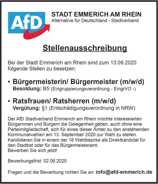 Gerd_Plorin's tweet photo. Interessante Stellenausschreibung: Bewerben Sie sich!
https://t.co/D0gkLFJqIn
#afd #nrw #Kleve #Emmerich #Kalkar #Goch #Geldern #Issum #Weeze #Rees #Uedem #AfDKreisverbandKleve #Kommunalwahl #Bürgermeister #Stadrat https://t.co/JoauwArqtK