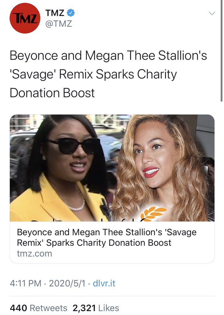 33. Beyoncé partnered with Jack Dorsey to donate $6M for charity relief, including mental health services.Savage (remix) raised $400K+ in 10 days and sparked donation boost.Beyoncé offered free testing to thousands of people in Houston.