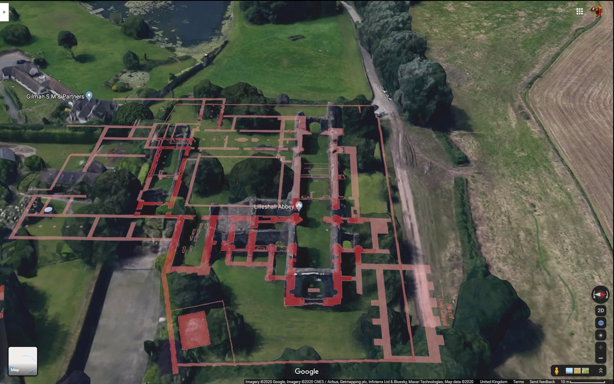 Lilleshall also a 12thc Austin foundation of similar rank (£324 gross) and preserves much more of the church, albeit rather robbed out. Frustratingly quite a bit of the ranges past the cloister aren't held by EH.Salop is good for monastic remains/3D data/places I've been, huh