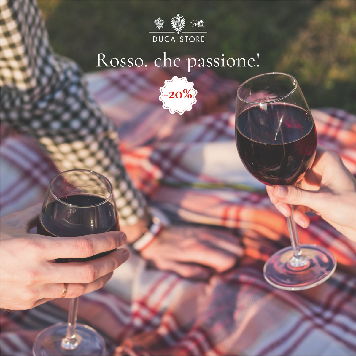 🍷 Un rosso è quello che ci vuole quando si ha voglia di un vino morbido e avvolgente! Su Duca.Store potete fare scorta dei vostri vini rossi preferiti approfittando del 20% di sconto 👉 bit.ly/rosso_chepassi…