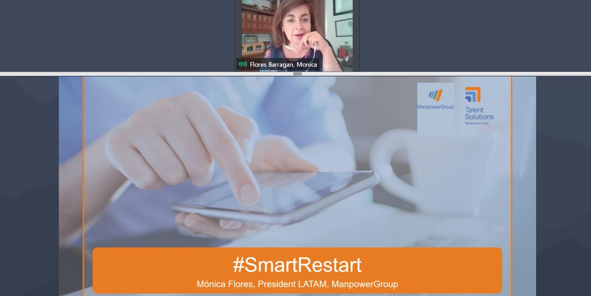 ioevoice's tweet image. #SmartRestart now on the table with @ManpowerGroup #LATAM @mofloresb. We need #business cooperation rather than competition. #Reskilling and #upskilling are key. Companies, governments and individuals need to invest in #training.