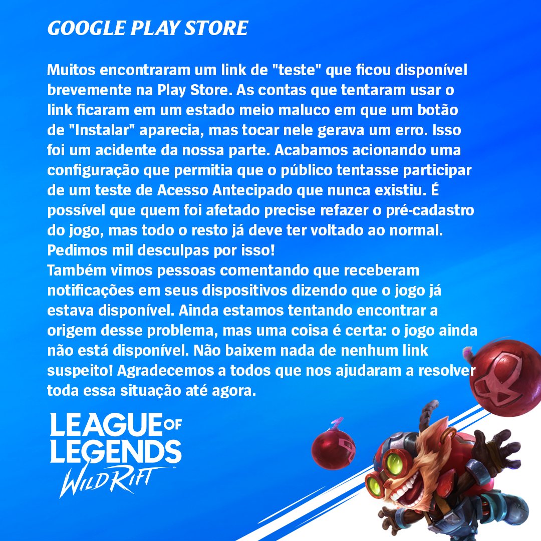 Requisitos Mínimos League of Legends Confira os requisitos para rodar o  jogo em seu computador e também os requisitos mínimos de celular para Wild  Rift! (PT)