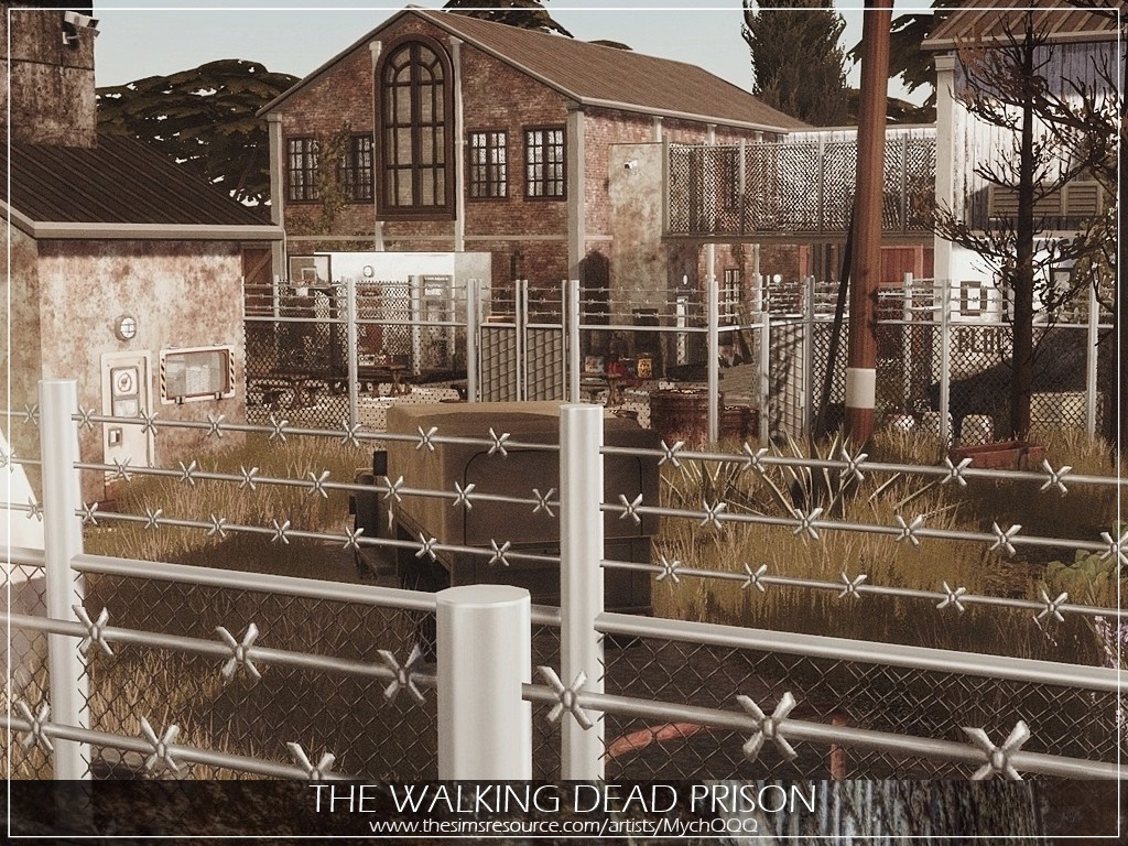 MychQQQ's tweet photo. "The Walking Dead Prison" - download at @TheSimsResource link: https://t.co/YYu2qkfQHb #TheSims #TheSims4 #MychQQQ #TheSimsResource #TSR #ShowUsYourBuilds #ApocalypseTheme #TheWalkingDead #TWD https://t.co/YIZIobp4bG