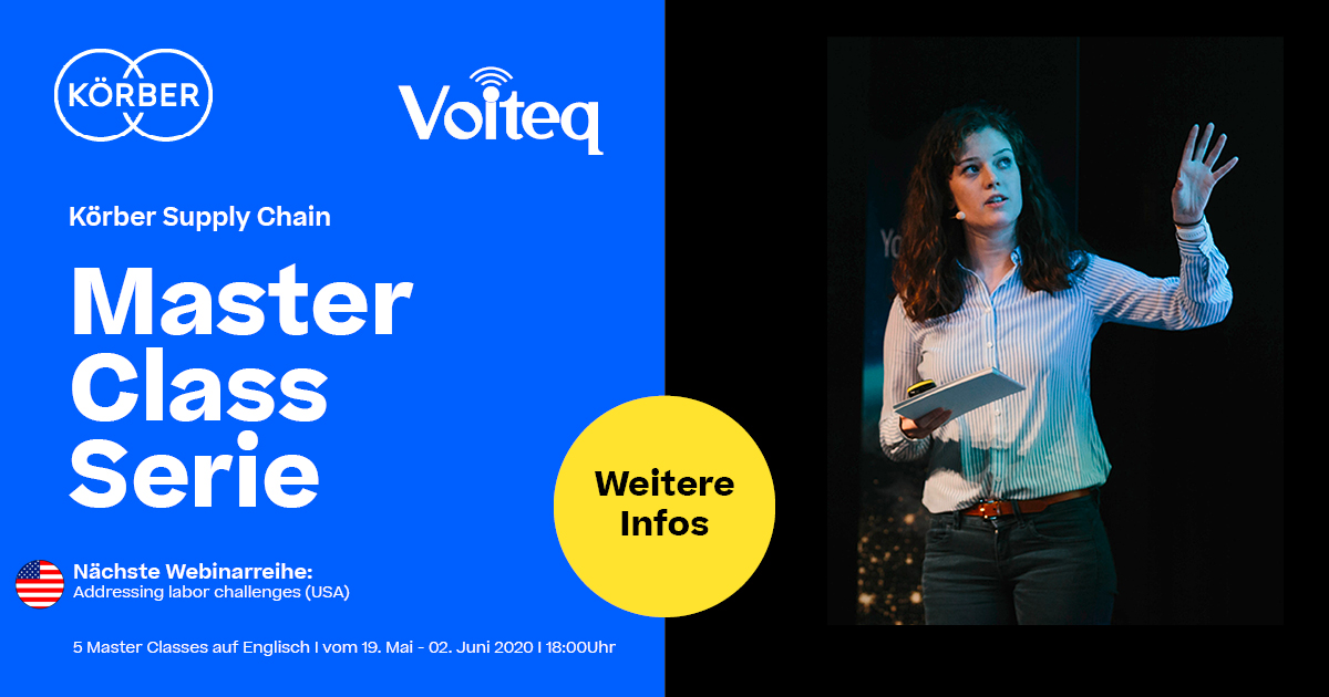 VoiteqGermany's tweet photo. Eine einzigartige Webinarreihe von Körber Supply Chain, die sich mit den heutigen Supply Chain Herausforderungen befasst und mit führenden Experten die passenden Lösungen diskutiert. Hier geht es zur Anmeldung: https://t.co/rAMv10yiGy
Bald auch als Europa-Edition zu erleben. https://t.co/RO8aX544cS