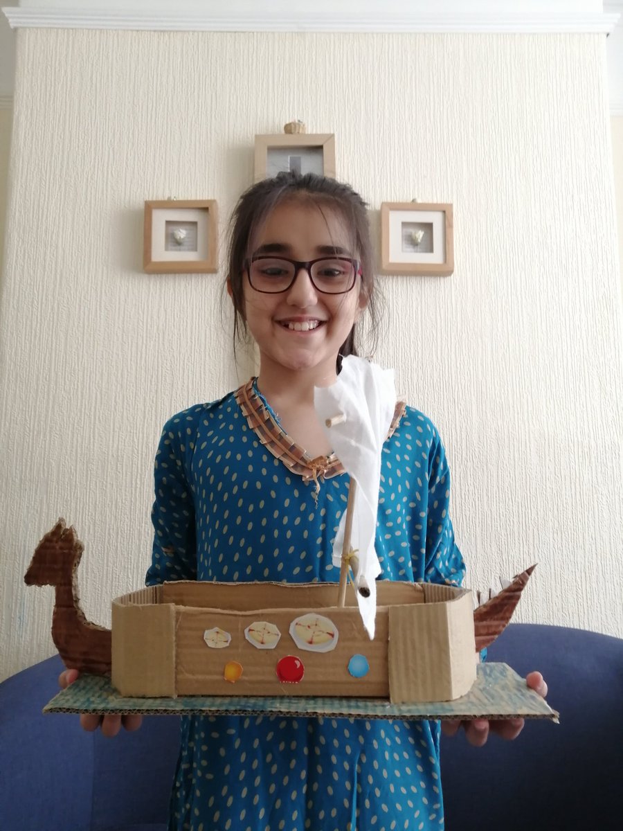 dima_kheder's tweet photo. Dima made her Viking longship with Me and her big sister https://t.co/cLch1plRxs