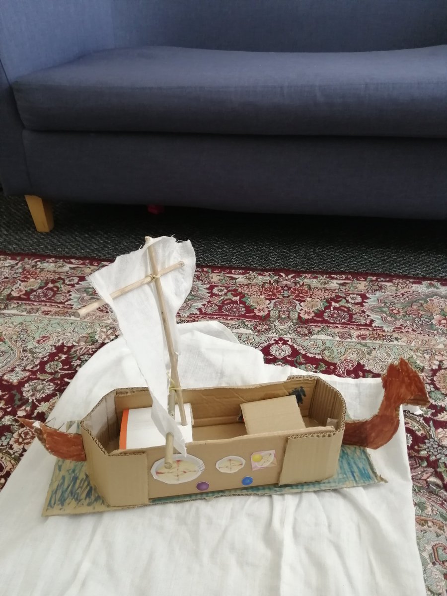 dima_kheder's tweet photo. Dima made her Viking longship with Me and her big sister https://t.co/cLch1plRxs