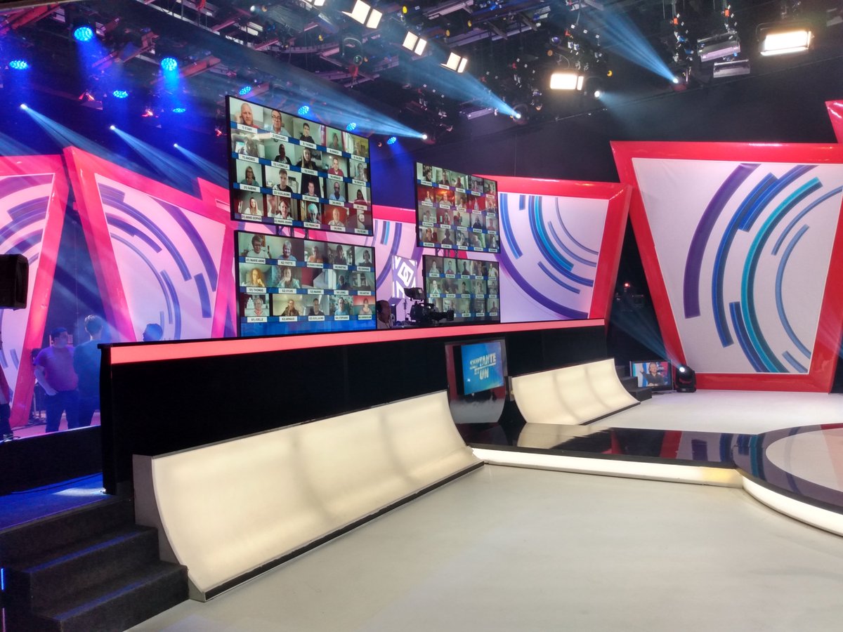 DELTACASTSPORT's tweet image. First remote production of the 'Septante-et-un' game. When technology makes virtual and interactive shows come true! ==&amp;gt; Next live on Monday 6.30 PM RTL-TVI #Deltacast.sport #PARTNEROF# Jeu 71 RTL-TVI #TVShowAutomation