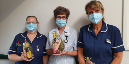 RusthallLodgeCH's tweet photo. We celebrated #InternationalNursesDay on Tuesday at #RusthallLodge &amp; thanked our #nurses for their commitment, resilience &amp; professionalism. Here are some of the team receiving their 'thank you' gifts. Read more about the day here 👉 https://t.co/dimaQBhN1a. https://t.co/avSAovepRS