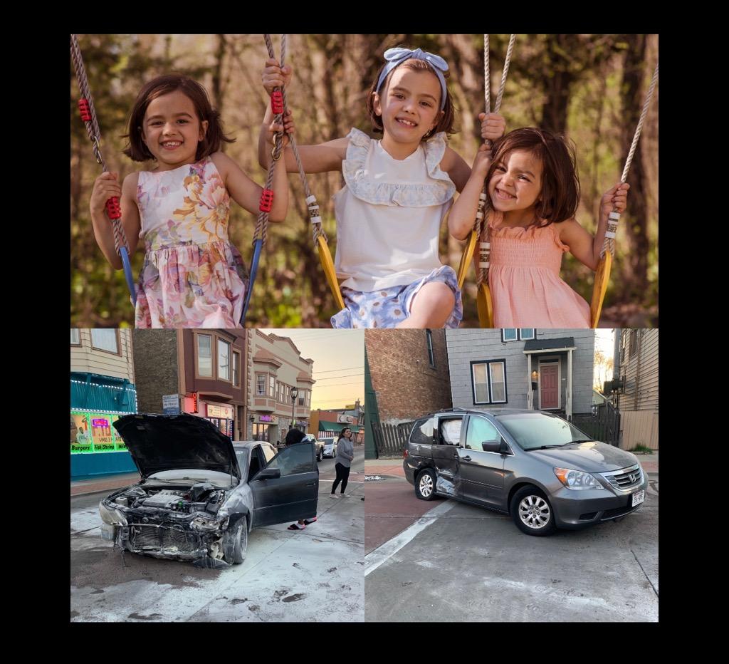 WorkoutBoss's tweet image. "I got the call no mom ever wants to get. Your family was in a car accident. Thankfully the following sentence was “but everyone is ok”. First off I’m 100% sure God protected my family. Second of all I want to thank @honda for making extremely safe and reliable vehicles."