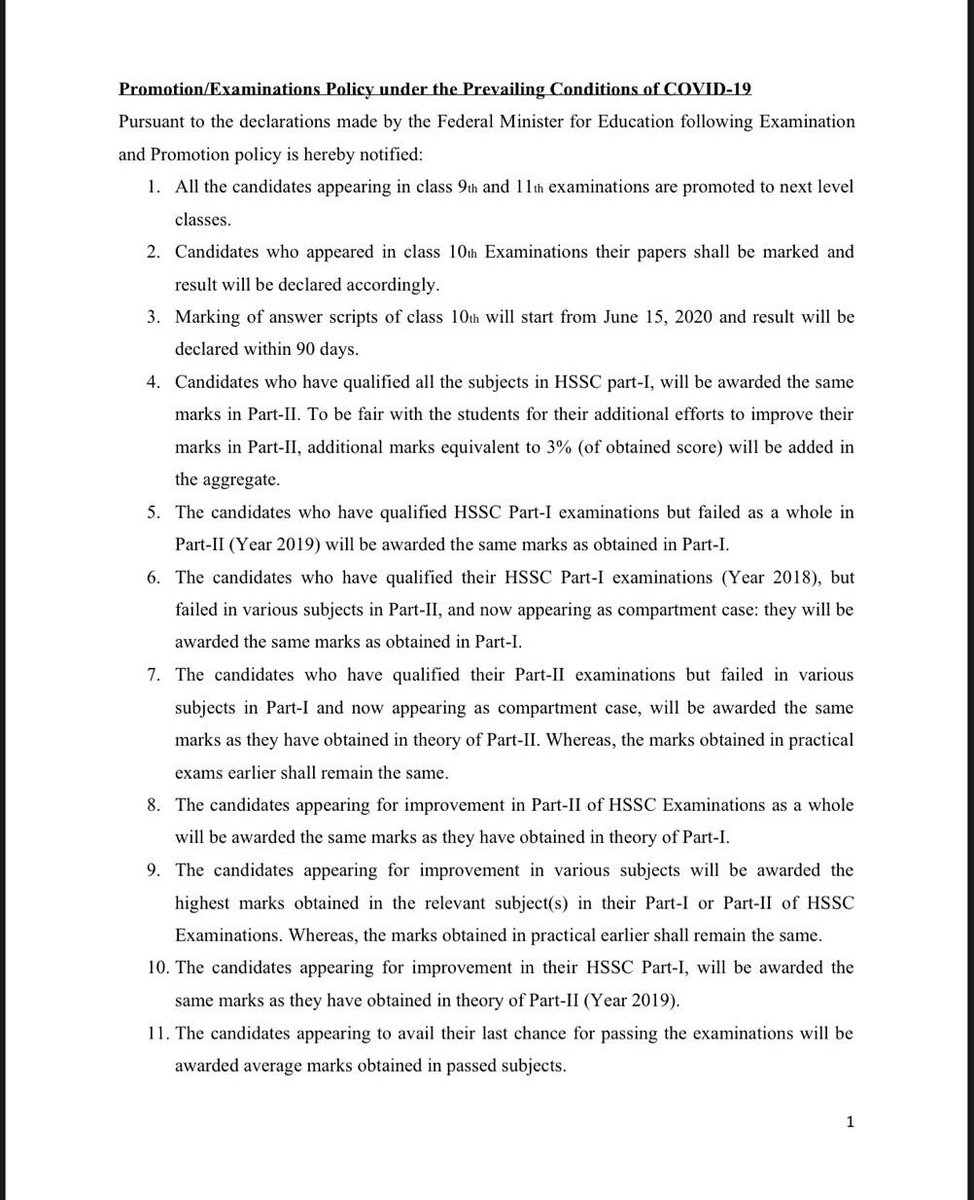 MuradRaasMR's tweet photo. 5/5 Announcement: And those who have failed in more than 40% subjects in 11th Grade. The date for this Special Examination is in the Notification. We have tried to make the Best Decisions in these testing times. My best wishes are with all of you. #StayHomeSaveLives https://t.co/3DvXvVrrVr
