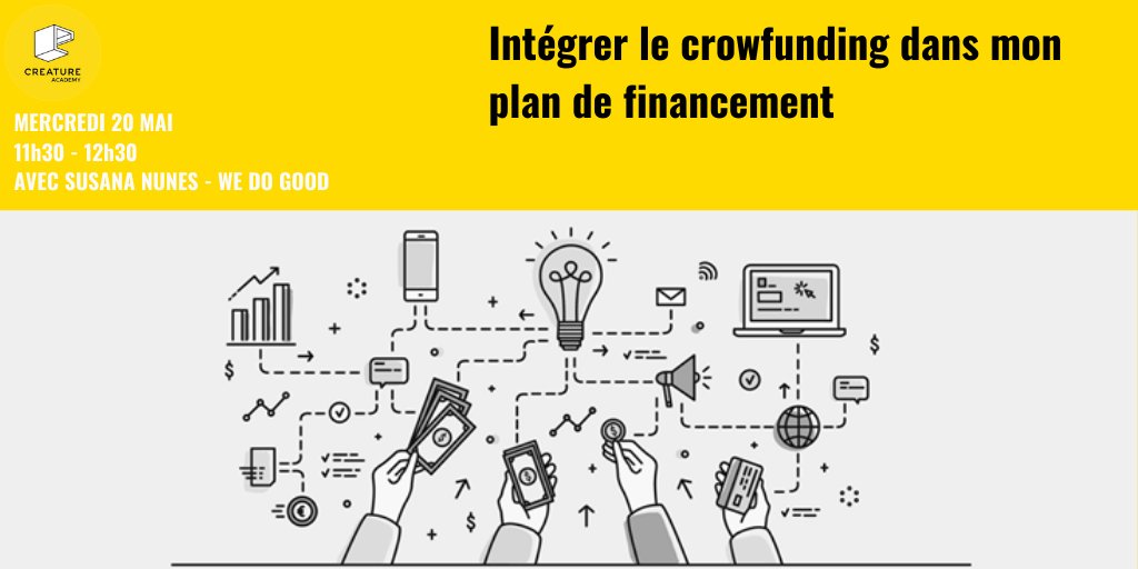 Le temps est venu de vous annoncer notre prochain live 
Il sera présenté par Susana Nunes, co-fondatrice de <a href="/wedogood_co/">WE DO GOOD</a>  qui vous proposera une intervention sur le thème du crowdfunding. 
#facebooklive #crowdfunding #financements #projets #culture #entrepreneur⁣