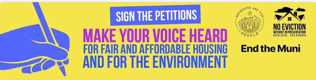 BoulderBedrooms's tweet photo. BOULDER! help get affordable housing on the ballot by signing our petition.

We're going to be on Pearl Street Mall Saturday and Sunday,12PM to 7PM, and 11th and 14th streets. please come by! https://t.co/q4GY4mwzE1