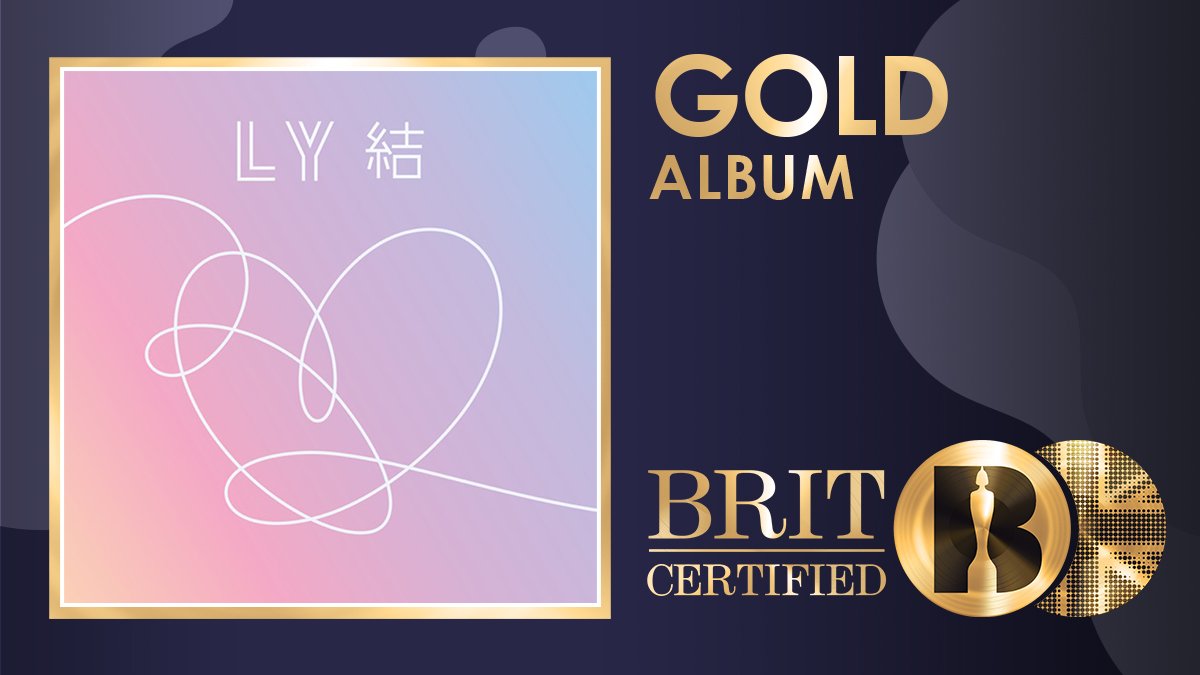 BTSUKUNITE's tweet photo. 'Love Yourself: Answer', is now certified GOLD in the UK, selling 100K units! 📀

It's BTS's first GOLD album certification in the UK! Congratulations @BTS_twt!!! 🇬🇧💜

#AnswerWentGOLD #BTS https://t.co/H2s57NEahe