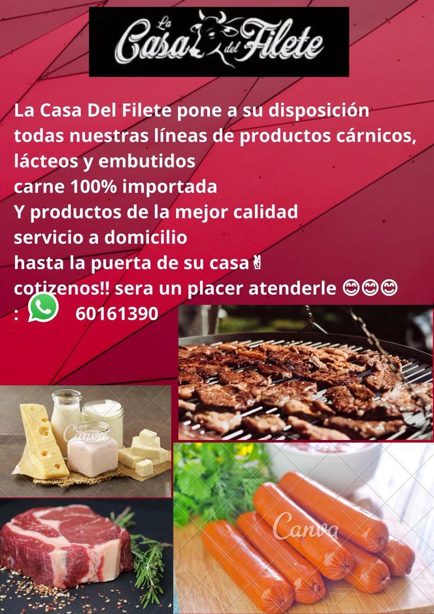 FileteLa's tweet image. Pregunta por nuestras promociones especiales!!
Whatsapp:60161390