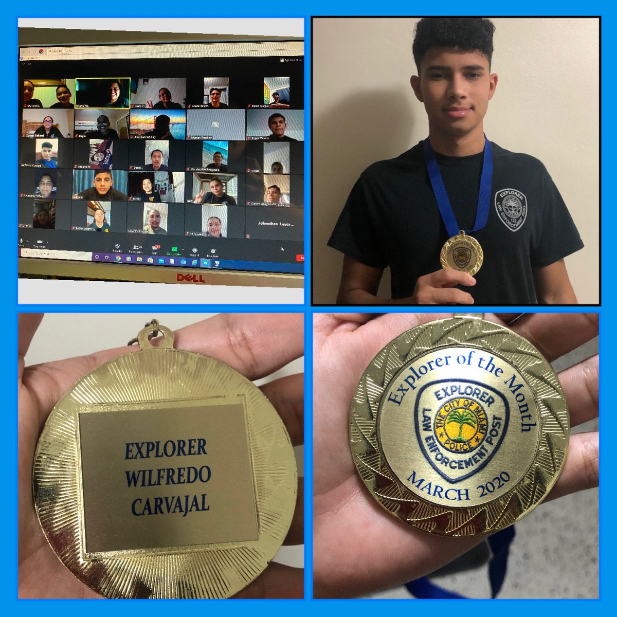 CarlaGonzalez12's tweet photo. Congratulations Explorer Wilfredo Carvajal ❤️. He is our Explorer of the Month for March. Dedicated, committed, and very noble young man. We are not letting this pandemic stop us from keeping connected to our kids. Learning while having fun is the recipe we are using. #Post122 https://t.co/GFUy9SkS7q