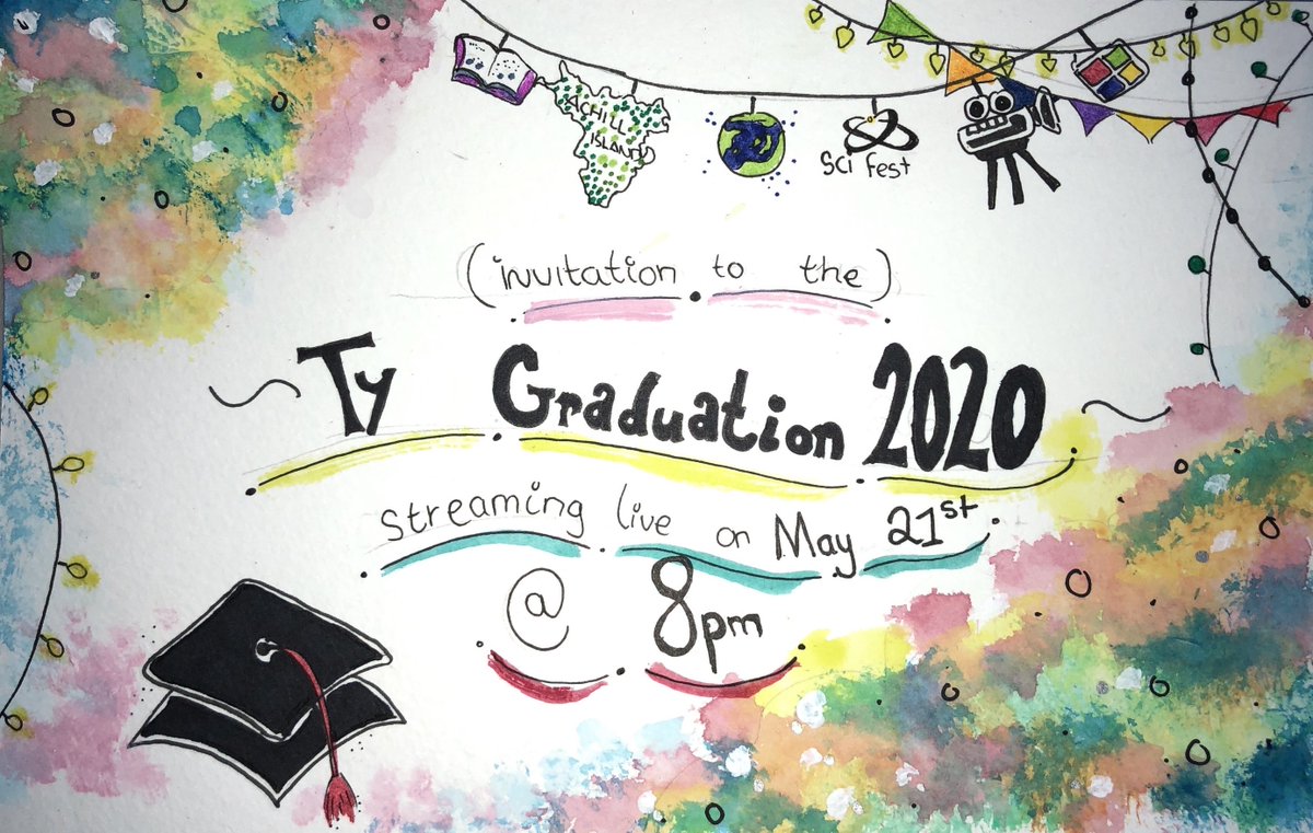 SMESecondary's tweet photo. Next Thurs, 21st May we invite you to join us as we celebrate the Graduation of our Transition Year class of 2020! ๐An evening full of music, art, film & lots of fun! Streaming online from 8pm you don't want to miss out! @offalylocalnews @tydotie @YourTYNews #TYGrad https://t.co/VnhWmZwtrW
