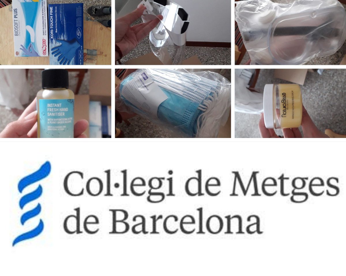Gràcies de tot cor al Col·legi de Metges de Barcelona per incloure a la seva campanya de donacions de material de protecció davant la crisi sanitària COVID-19 a les Entitats Socials. <a href="/COMBarcelona/">Col·legi Metges BCN</a>