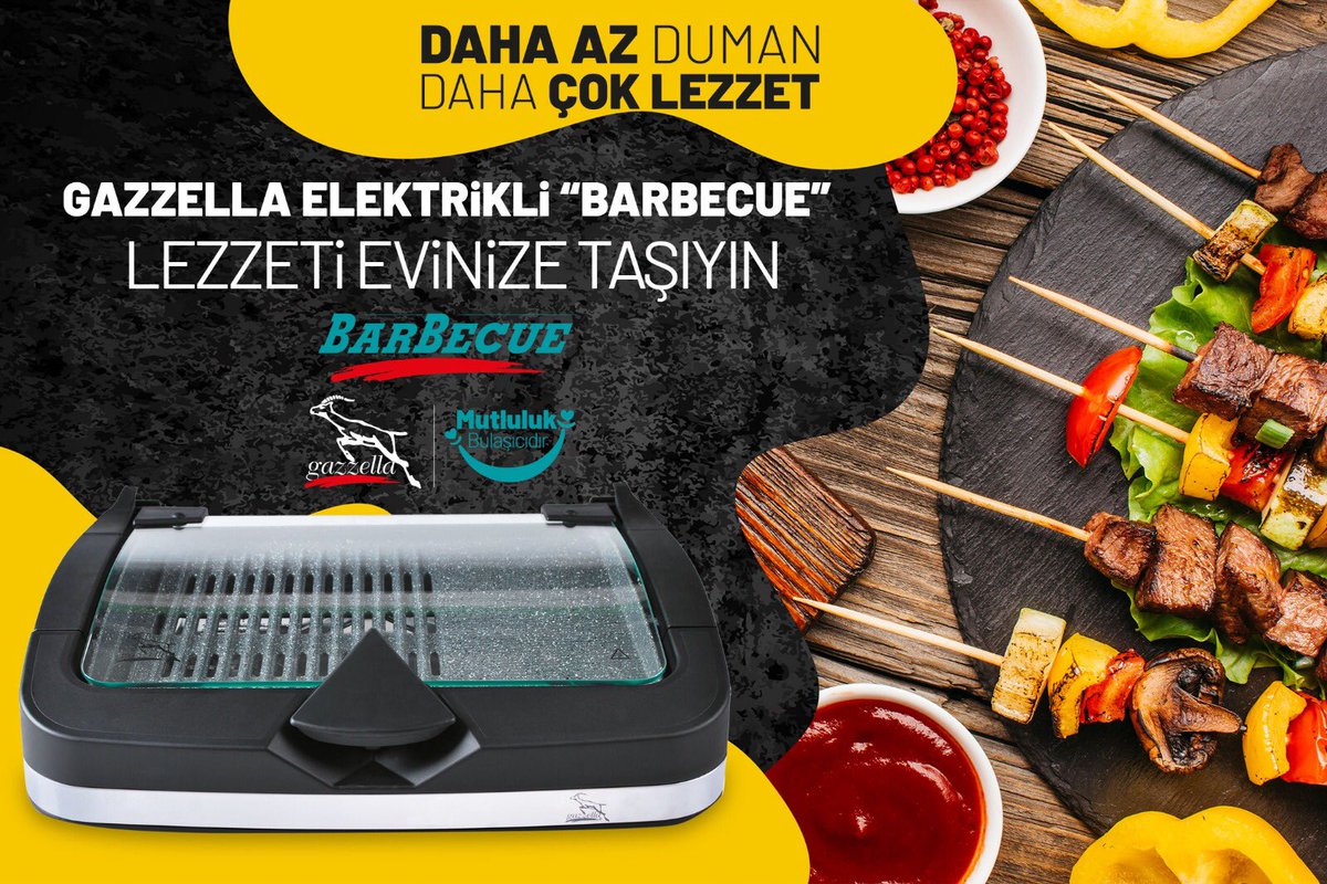 Mangal artık evinizde, Gazzella barbekü ile az dumanla muhteşem etler, balıklar, tavuklar ve julyen sebzeler pişirenişirsiniz. #evdekal #barbekü #gazzella #silter