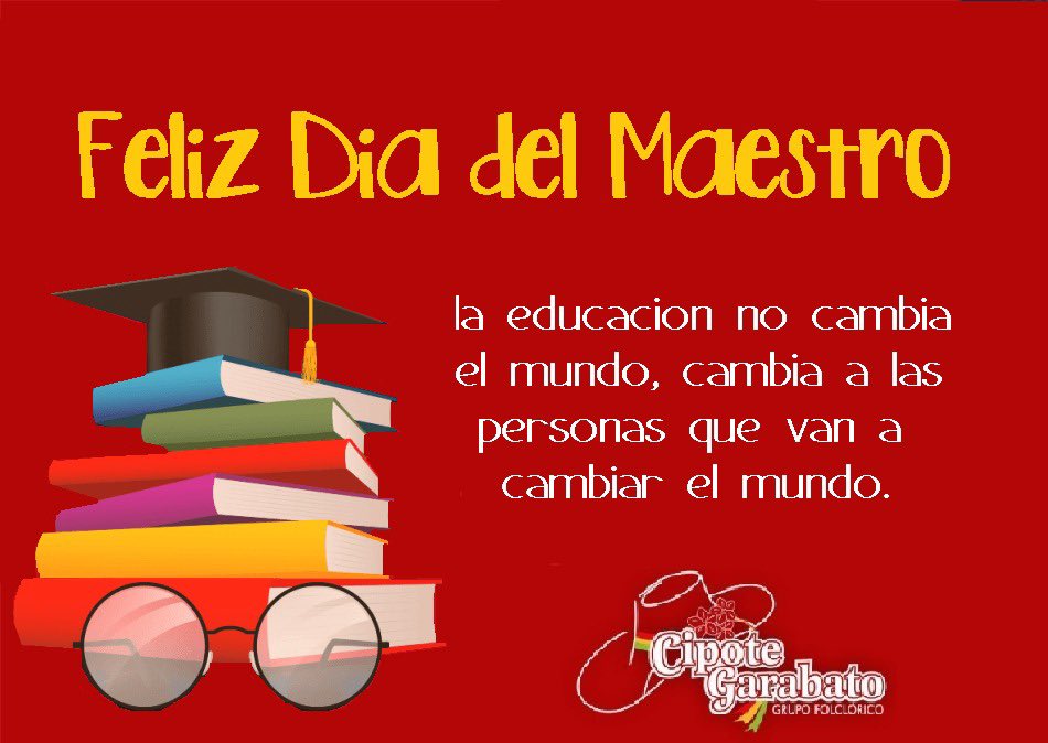 cipotegarabato's tweet photo. El CIPOTE GARABATO, agradece a nuestros docentes su esfuerzo y dedicación. GRACIAS por tanta vocación, pasión y amor que dan cada día a nuestros hijos. https://t.co/iQvC6xZ9jp