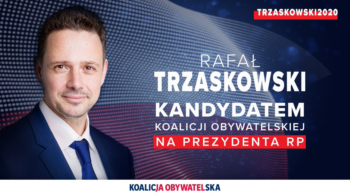 Rafał @trzaskowski_ naszym kandydatem na Prezydenta RP!