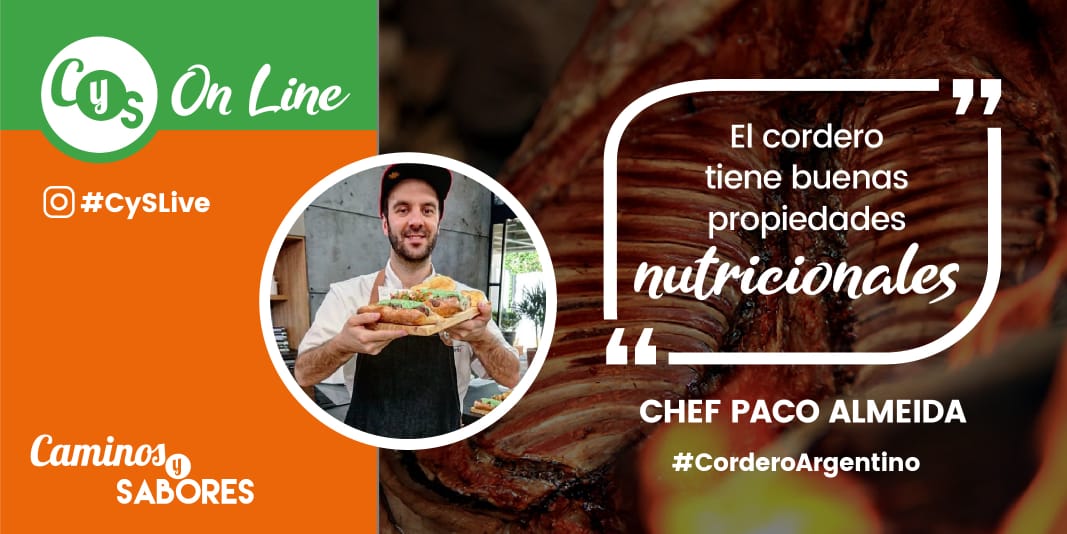 caminosysabores's tweet photo. #CySLive | Ayer estuvimos charlando con @ChefPacoAlmeida sobre el cordero argentino. Este fue el mensaje que nos dejó 👇🏼
#CaminosYSabores #CyS #QuedateEnCasa🏠 https://t.co/Q28tTlIeXE