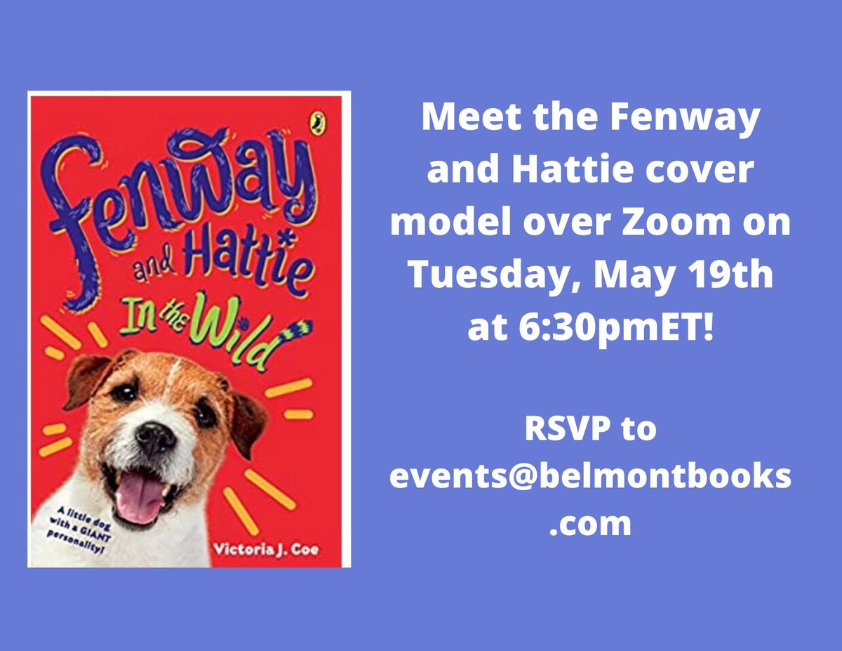 I'm GIVING AWAY a paperback of FENWAY AND HATTIE Bk. 4 by <a href="/victoriajcoe/">Victoria J Coe</a>! To enter, spread the word about Tuesday's launch by tweeting the attached photo &amp; follow Victoria &amp; me. The winner will also get a signed bookplate/sticker/Fenway postcard! Ends Tuesday 5/19 at noon est.😊