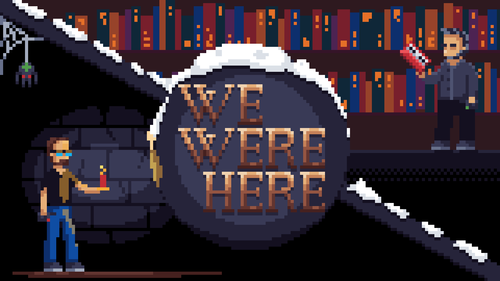 Pixel art We were here