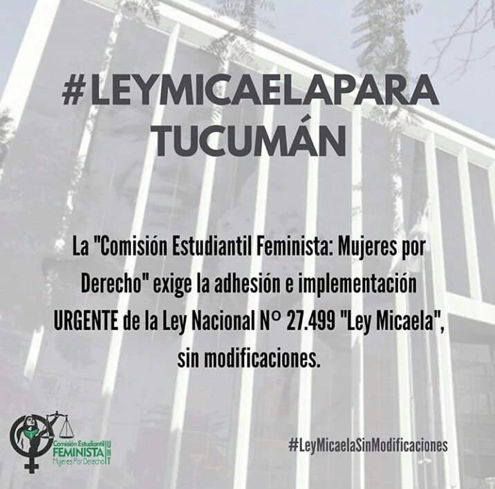 cef_derechount's tweet photo. 📣 Hoy presentamos en la Legislatura de Tucumán una nota solicitando la adhesión sin modificaciones de la Ley Micaela. 
#LeyMicaelaParaTucuman 
#LeyMicaelaSinModificaciones https://t.co/jU3i0foFxE