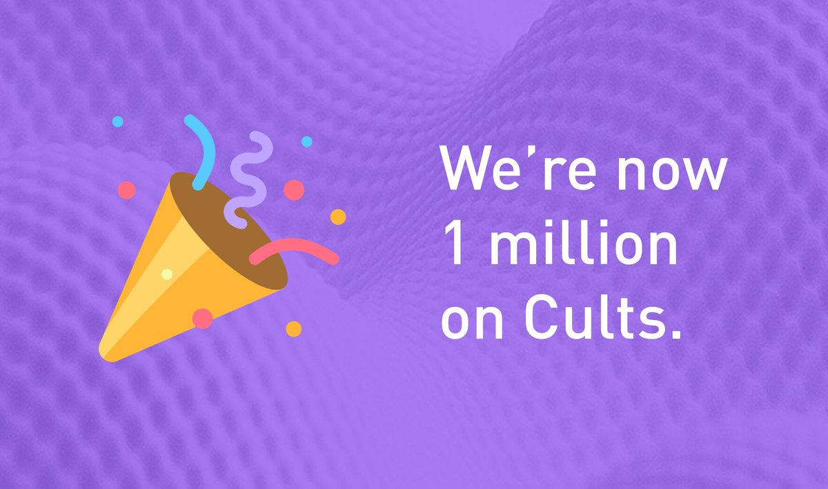 Cults3D's tweet photo. The real number is 1,2 million but we forgot to share it with you earlier! https://t.co/nCgVoGFFTV