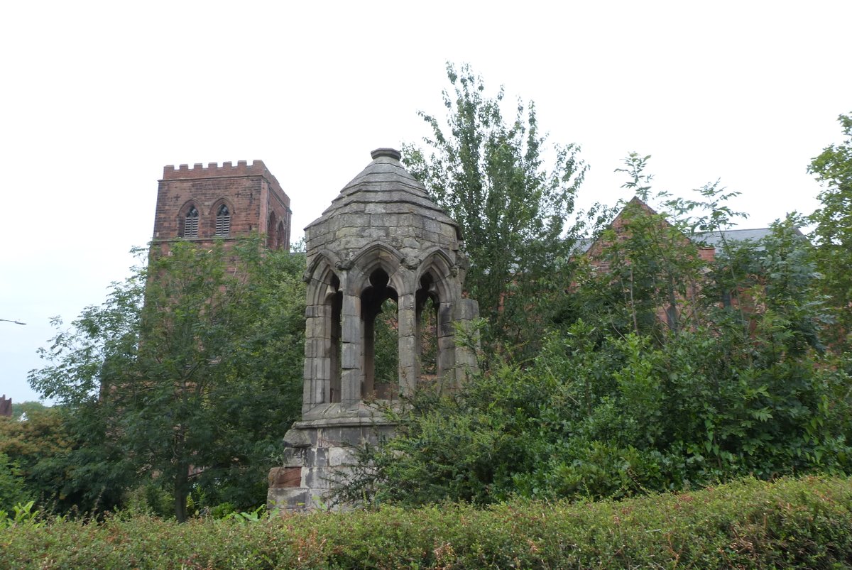 The refectory pulpit survives ex-situ and one lonely W range building (so-called Old Infirmary), there might be stuff under the car park but Telford driving a new road through the cloister isn't going to have helped. Nor are the trees all over the E end (not hopeless though)