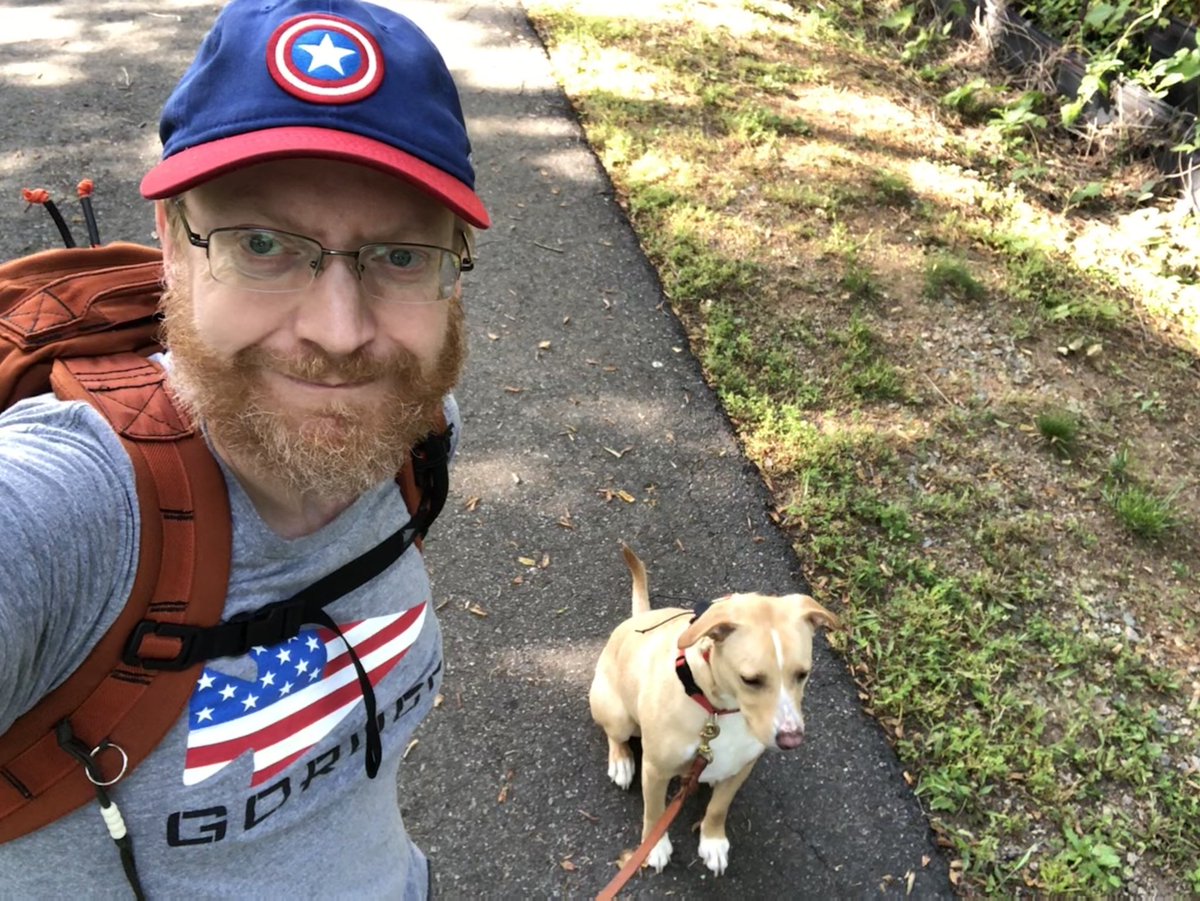 ThatMattMyers's tweet photo. Today is the 1st #anniversary of the @RuckWaterlynn @GORUCK #RuckClub, so I’m taking it back to it’s roots. Just me &amp; @SnugglePupTuck, #rucking together. We went out for a 4-mile #ruck this morning to #celebrate!

#RuckWaterlynn #GORUCK #RuckMooresville #MooresvilleNC #RuckUp https://t.co/Lifs0pAGVC