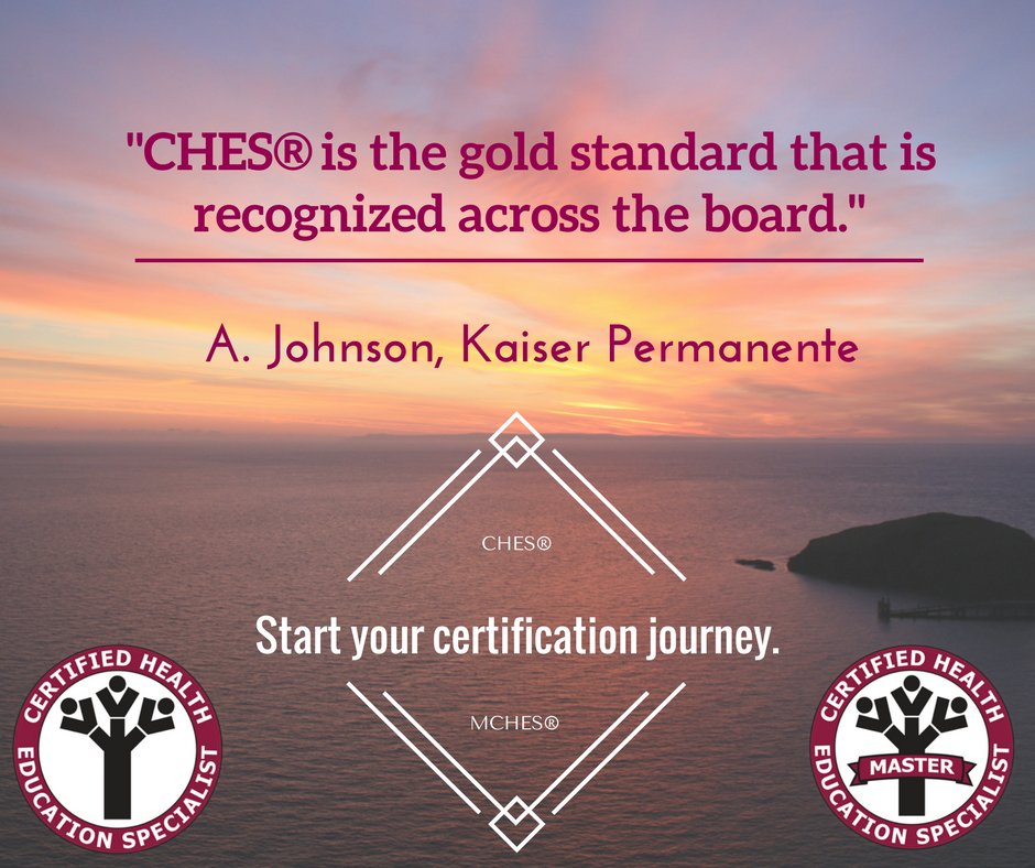 We are now accepting applications for the October 2020 #CHES and MCHES exam!

Exciting NEWS:

NEW opportunity to utilize Live Remote Proctoring!
Testing Window has been expanded to accommodate social distancing!
Register in May to get the lowest price!
nchec.org/ches