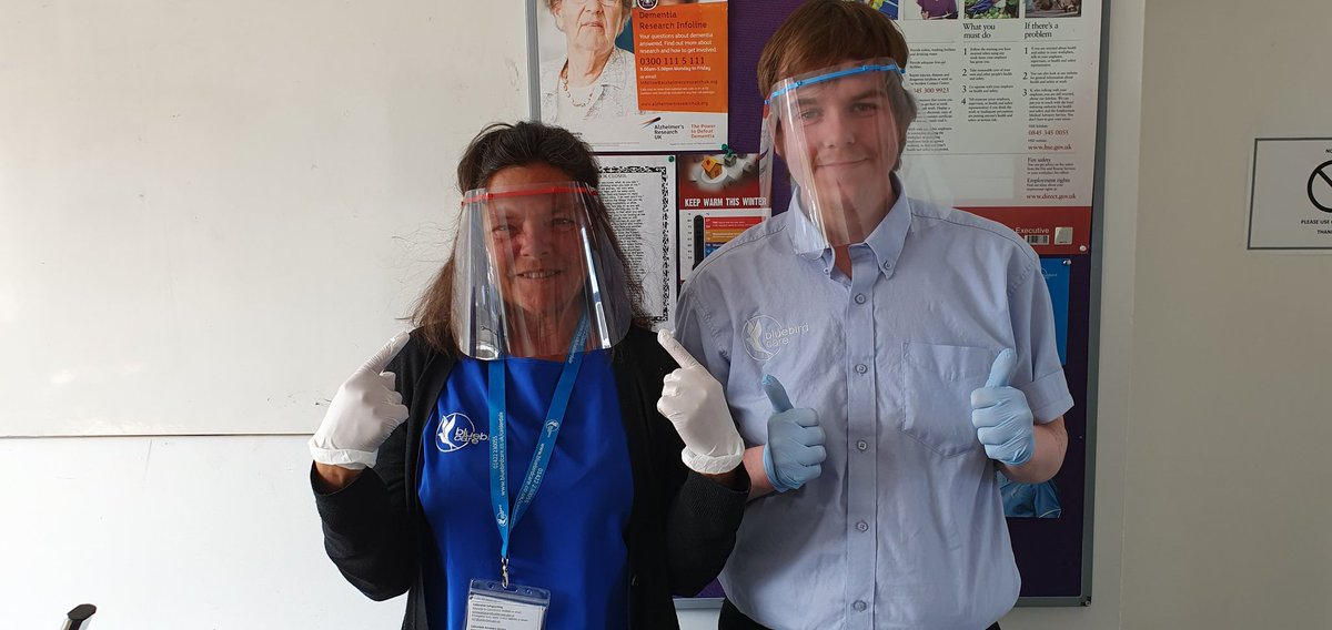 A huge thank you to <a href="/olliegg/">Ollie</a> and Belinda Gerrard for providing visors for our care assistants for free - thank you