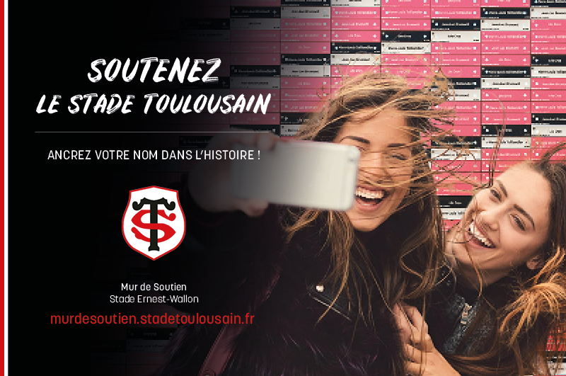 StadeToulousain's tweet photo. Déjà + de 8000 briques réservées sur le Mur de Soutien grâce à vous ! 😍
Continuez à vous engager aux côtés du Stade en gravant votre nom dans l'Histoire ! 🔴⚫️

🧱  https://t.co/wWMyhgnHYc https://t.co/FqUulDTY0H