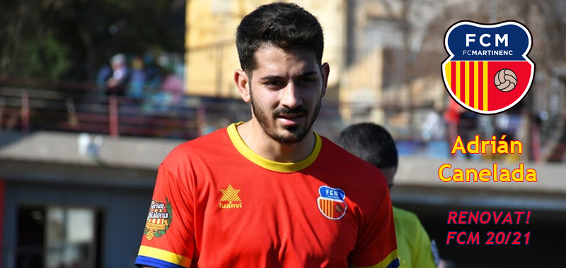 martinenc's tweet photo. 🤝 Adrián Canelada, renovat!

⚽ L'atacant colomenc, segon jugador amb més minuts aquest curs, formarà part del #FCMartinenc 20/21.

📊 Serà la seva segona temporada (23 partits oficials i 3 gols fins ara).

🔴 Continuem junts, @Cane94_10!

#SomMartinenc #futbolcat https://t.co/fl8ufuRiyf