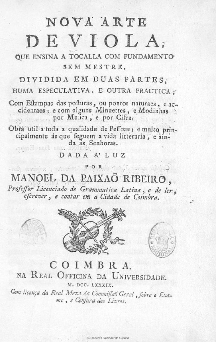 svmusicology's tweet photo. Mirad qué belleza de tratado para viola conserva la @BNE_biblioteca ✨
🔴 "Nova Arte de Viola que ensina a tocalla com fundamento" (Manoel da Paixao, 1789).
➡️ https://t.co/Cw5l7tdfJT
#ComparteBNE
#LaBNEContigo
#TwitterCultural https://t.co/Z74IpczVvY
