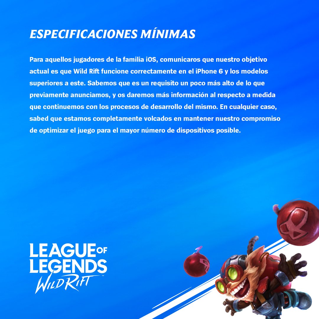 wildriftES's tweet photo. Hola a todos y todas, el equipo de Wild Rift al habla. Esperamos que estéis bien. Una pequeña actualización de como están las cosas para evitar alguans confusiones que están surgiendo y que esperamos aclarar. Allá vamos: https://t.co/1GTCFwVK6J