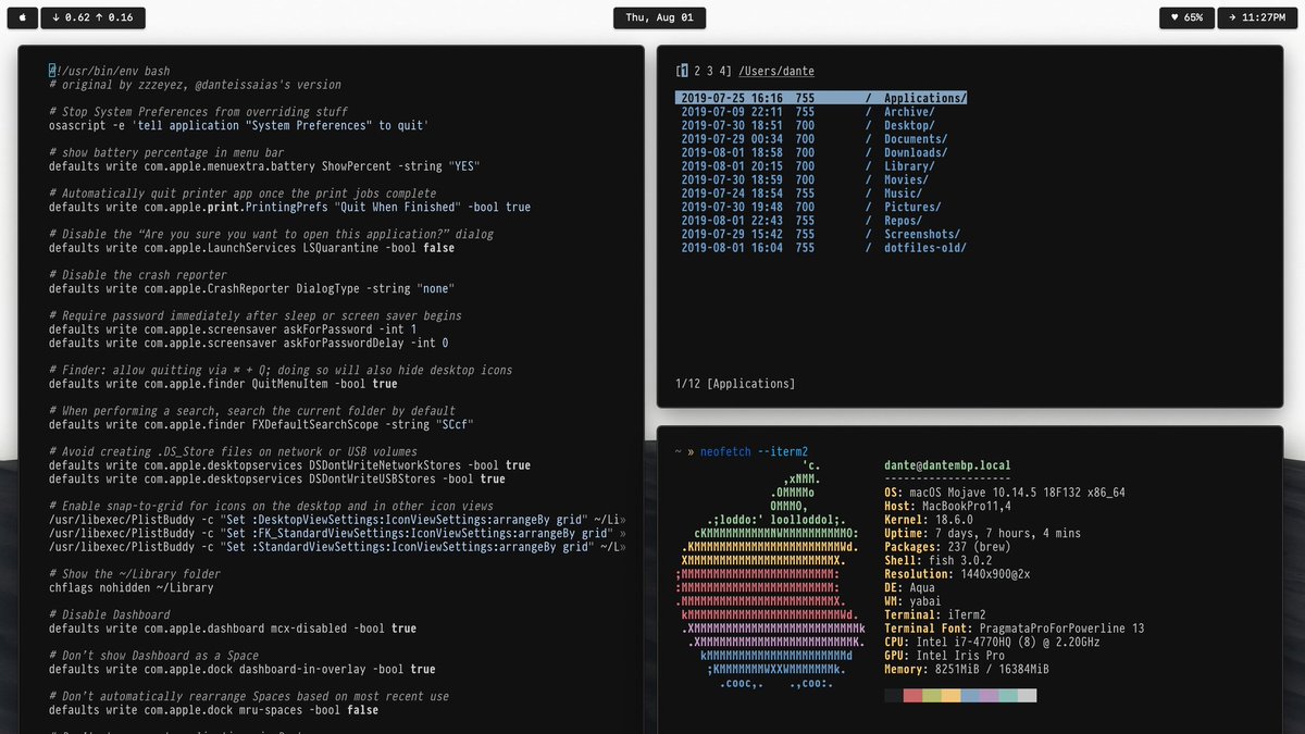 @guidoferreyra I haven't used it but Yabai seems like the one Unix customization people are into now. github.com/koekeishiya/ya…