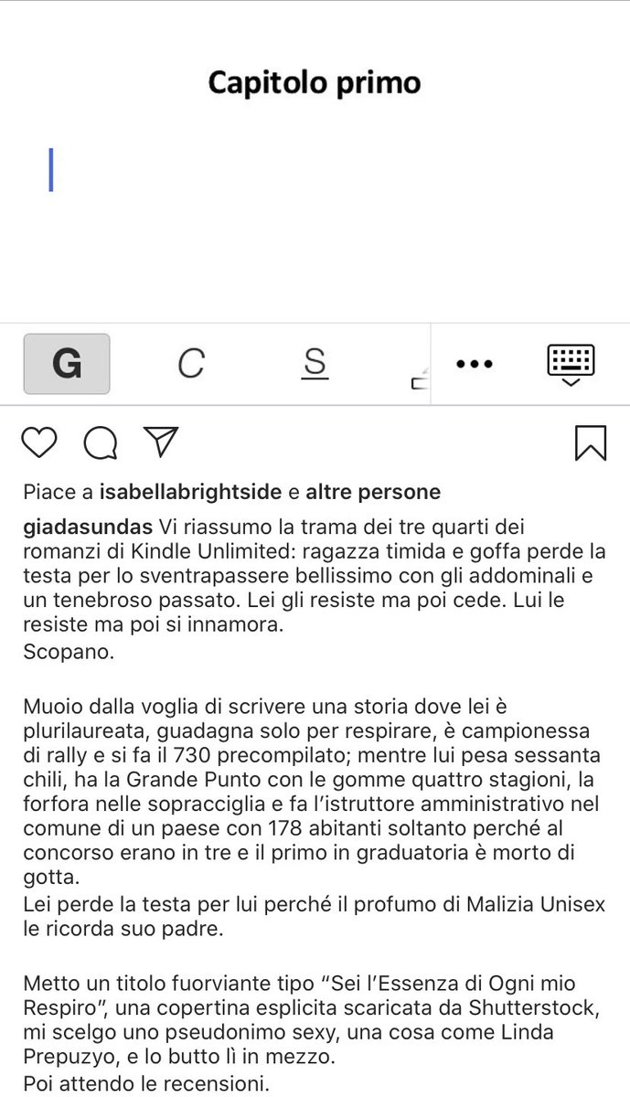 GiadaSundas's tweet photo. Per chi mi chiede del mio prossimo romanzo https://t.co/SwayCDw9Bj