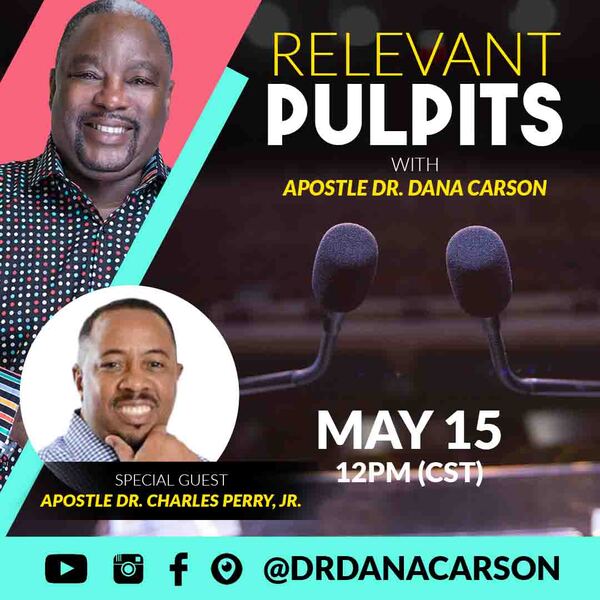 THEROCKWOI's tweet photo. Good Morning! Today is Relevant Pulpits at 12PM CST!! Apostle Dr. Dana Carson and Apostle Dr. Charles Perry Jr. are going to speak about True Apostles and what does being an apostle really mean! You don’t want to miss it! #RelevantPulpits https://t.co/RoWxHlcaOS https://t.co/BHqk3yShAc