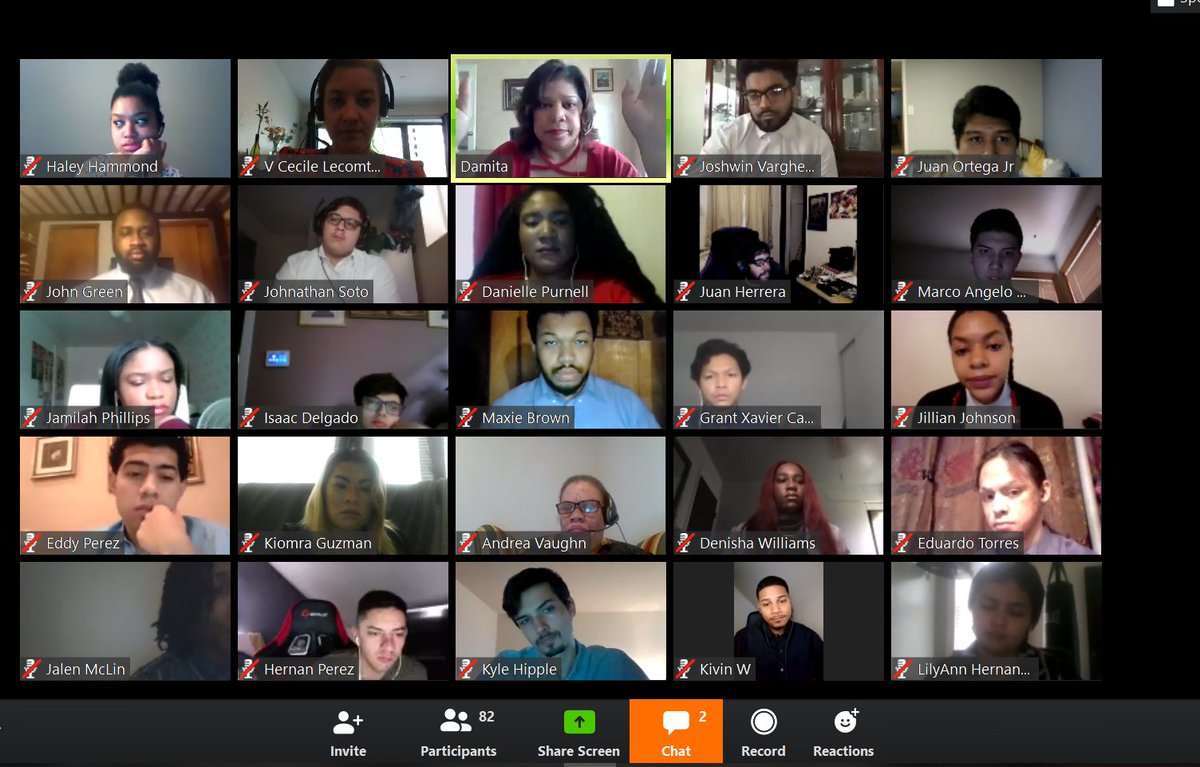 CecileLecomt's tweet photo. Inspiring guest speaker session from @damitamc  for @YearUpChicago students. Even remote @Capgemini_ins is involved on Digital Inclusion! #4positivefutures #StrongerTogether @CapgeminiNA @lauren_sanne https://t.co/VkXtsoqY6l