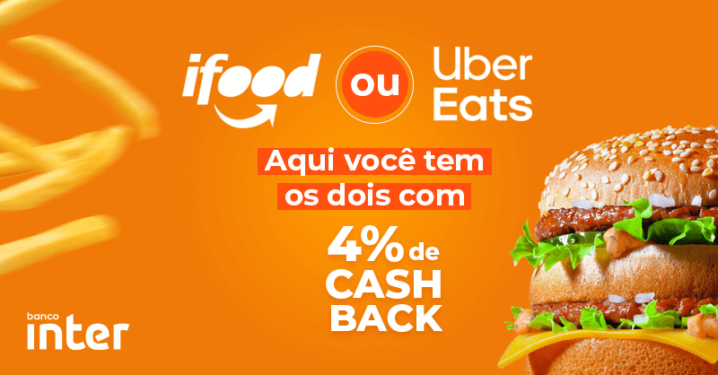 interbr's tweet photo. Você pode aproveitar a sexta #EmCasa com 4% de dinheiro de volta nos pedidos do iFood e Uber Eats! Acesse seu #SuperAppInter para comprar Gift Cards com cashback e usar no seu delivery preferido! Garanta o seu: https://t.co/0NvBHoP7kJ https://t.co/qecdnJ6SeF