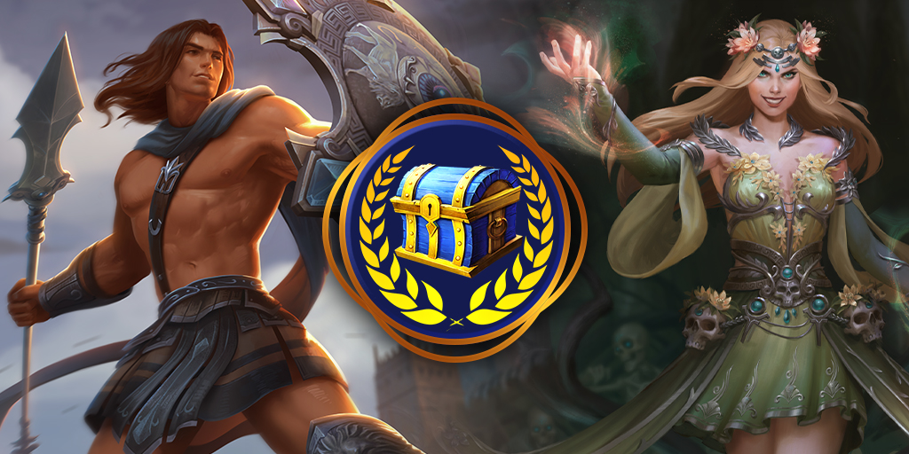 SMITEGameLA's tweet photo. ¡Quédense en casa con SMITE hoy y consigan 3 PVDD para recibir un Cofre Enigma! #StayInWithSMITE https://t.co/X4CWpPMELl