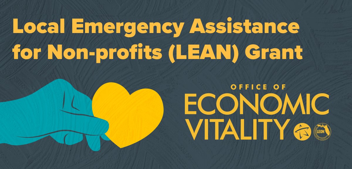 OEVforBusiness's tweet photo. Today is the day! Only a few hours left to apply to the
Local Emergency Assistance for Non-profits (LEAN) Grant Program. Deadline is 5 p.m., so visit our website to apply! #FLCapital4Biz #LEANGrant #Nonprofit https://t.co/FbXIqEdt04 https://t.co/f2LEqNcGU5