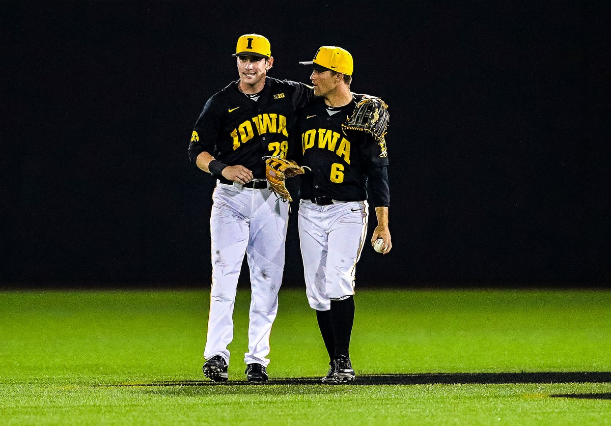 UIBaseball's tweet photo. We're going to miss you roaming the outfield, but we know you're going to kill it in the real world! #Hawkeyes https://t.co/CHlE7I8Qsa