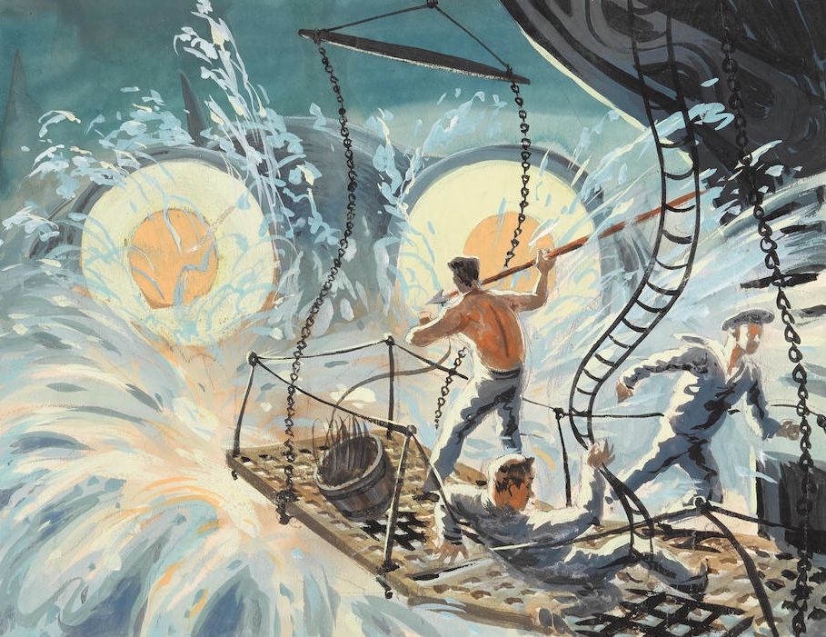 bja_samuel's tweet photo. Harper Goff's wonderful concept art for 20,000 Leagues Under the Sea (1954) Dir Richard Fleischer..

#filmtwitter #film #disney #HarperGoff #conceptart https://t.co/T0aVgBwbvp