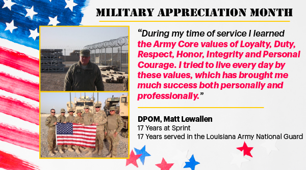 JohnStevens_'s tweet photo. Today we honor DPOM, Matt Lewallen during #MilitaryAppreciationMonth. Matt served in the Louisiana Army National Guard for 17 yrs, was deployed to Afghanistan from 2012 - 2013 &amp; on active duty for several disaster responses in Louisiana. Thank u for your service 🇺🇸! #SouthStrong https://t.co/4IwlZmKULP