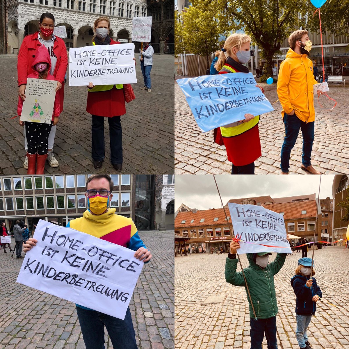 SchulteJuleka's tweet photo. 15.05.2020 #Elternprotest in #Lübeck / #Luebeck:
„ #homeoffice Office ist keine Alternative zur #kinderbetreuung !“ #elterninderkrise #kitakriseberlin #coronaeltern @andreas1977hl @SCBachmann @JennyScharf @elternmagazin @Kitarechtler @DKSB_Bund @danandker https://t.co/9s5TlbhKzy