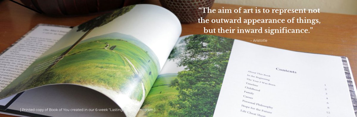 6-Week Live Online Program (Starts May 19)

Capture the significant parts of your life &amp; archive them in a beautiful book your family will cherish! To find out more, visit paragonroad.com/lasting-legacy…